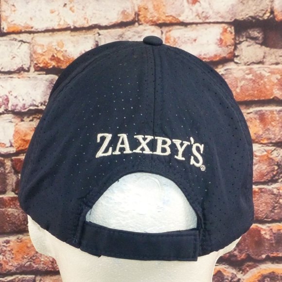 Zaxbys Employee Navy Blue Perforated Adjustable Baseball Cap With Chicken Logo & - Picture 3 of 7